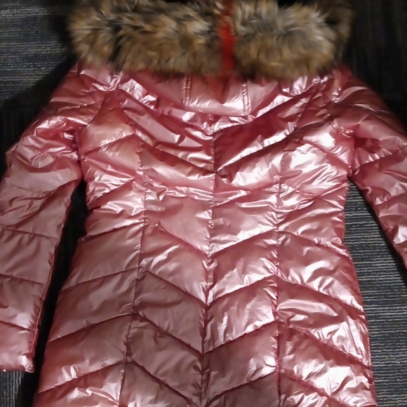 LA Coalition quilted pink puffer jacket, size-S - Picture 2 of 3